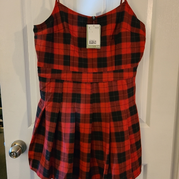 H&M plaid mini dress Large - Picture 2 of 3